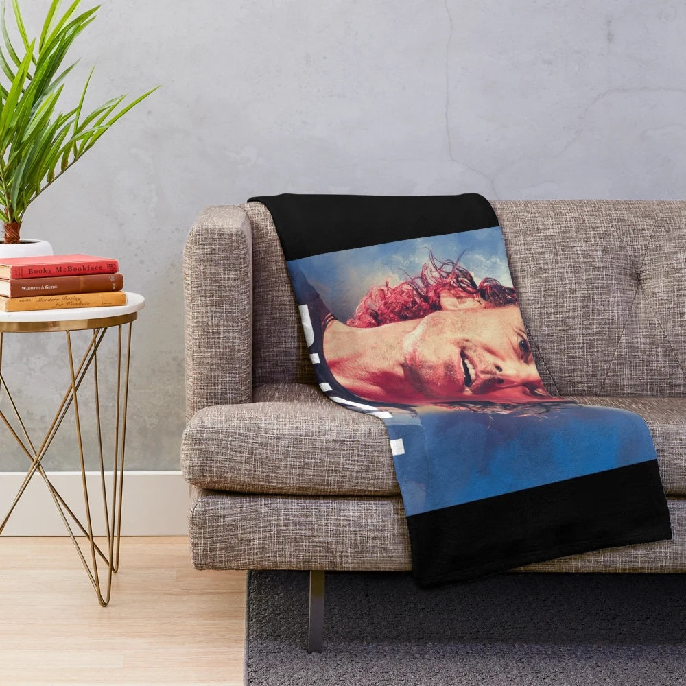 Bush band inspired plush blanket with Gavin Rossdale design