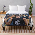 Plush blanket featuring Charlie Curnow, Carlton Football Club AFL player