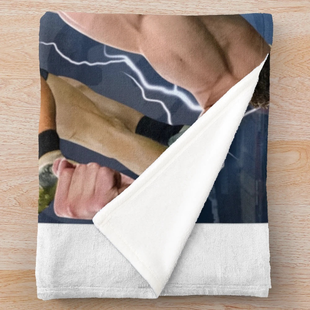 Plush blanket featuring Charlie Curnow, Carlton Football Club AFL player