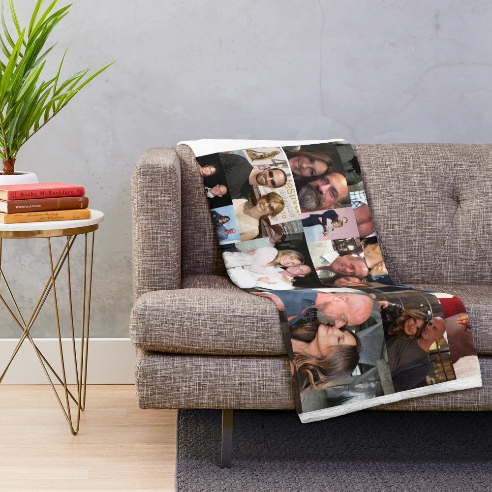 Plush blanket featuring Chris Meloni and Mariska Hargitay as Elliot Stabler and Olivia Benson from Law & Order: SVU
