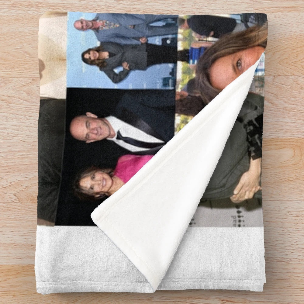 Plush blanket featuring Chris Meloni and Mariska Hargitay as Elliot Stabler and Olivia Benson from Law & Order: SVU