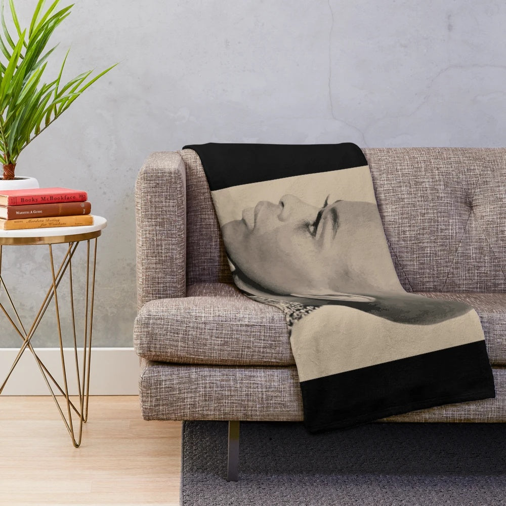 Cicely Tyson Inspired Black Plush Blanket