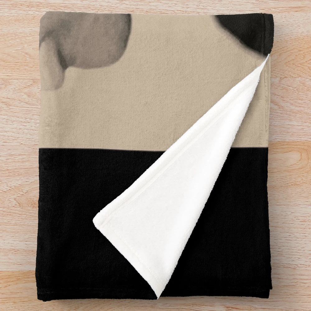 Cicely Tyson Inspired Black Plush Blanket