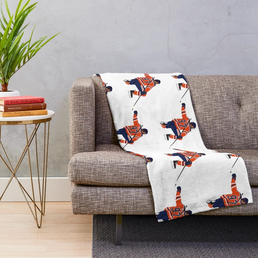 Connor McDavid Plush Blanket for Edmonton Oilers Fans