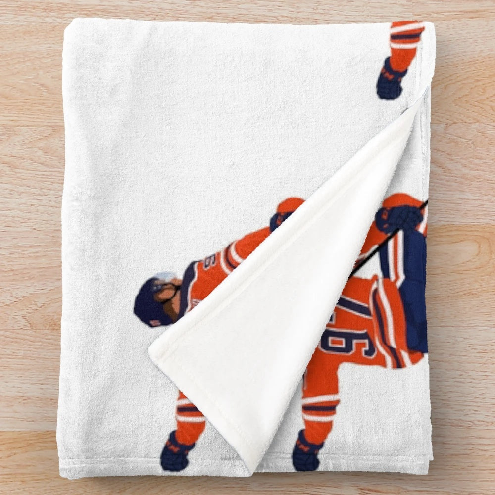 Connor McDavid Plush Blanket for Edmonton Oilers Fans