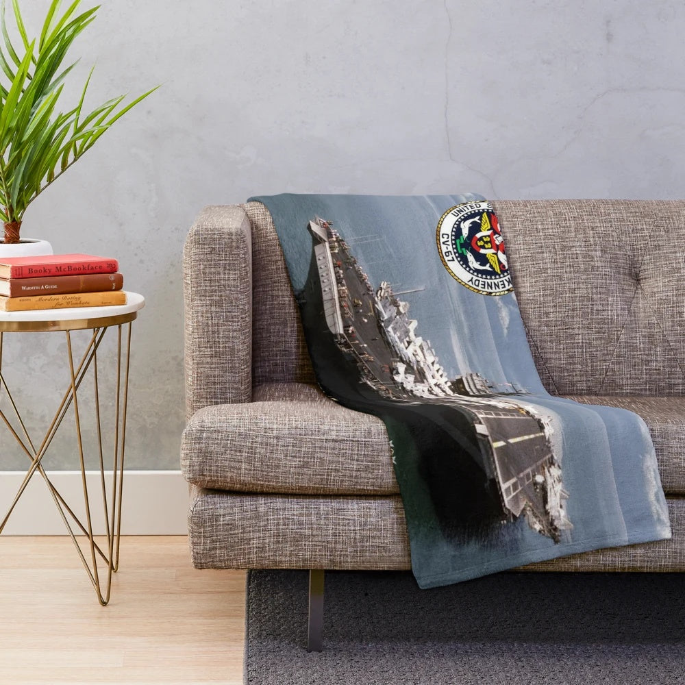 CV-67 USS John F. Kennedy Plush Blanket
