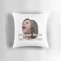 Decorative Dance Moms inspired pillow featuring the iconic quote "Get Your Finger Out Of My Face"