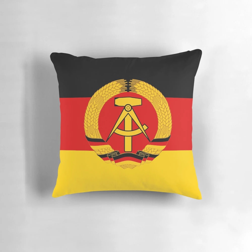DDR Flag Pillow - Nostalgic Decor Honoring the German Democratic Republic