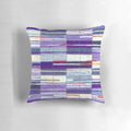 Pillow featuring a printed image of the iconic Elizabeth Line underground moquette seat cover design.