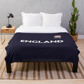 England Rugby Plush Blanket with Traditional Rose Crest