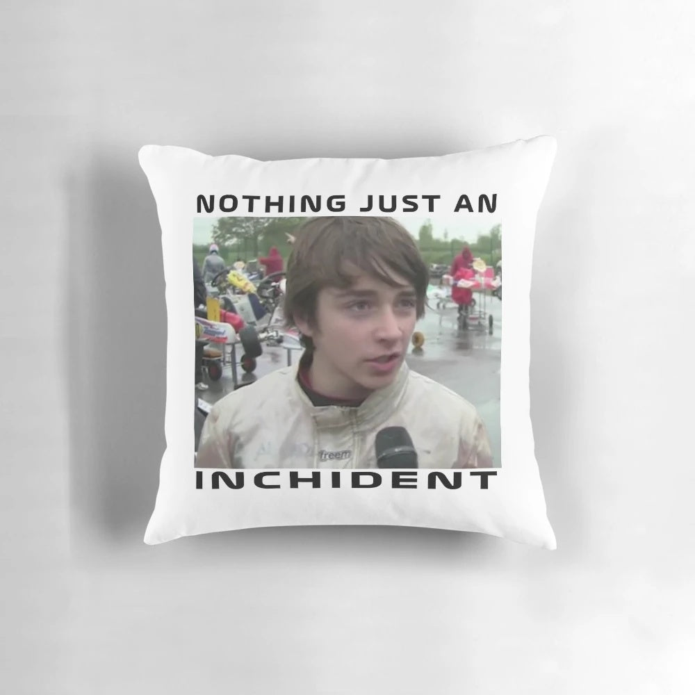 Stylized pillow design with Charles Leclerc's name and Formula 1 imagery