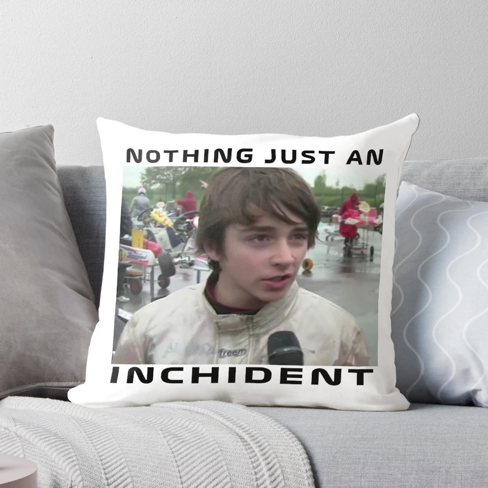 Stylized pillow design with Charles Leclerc's name and Formula 1 imagery