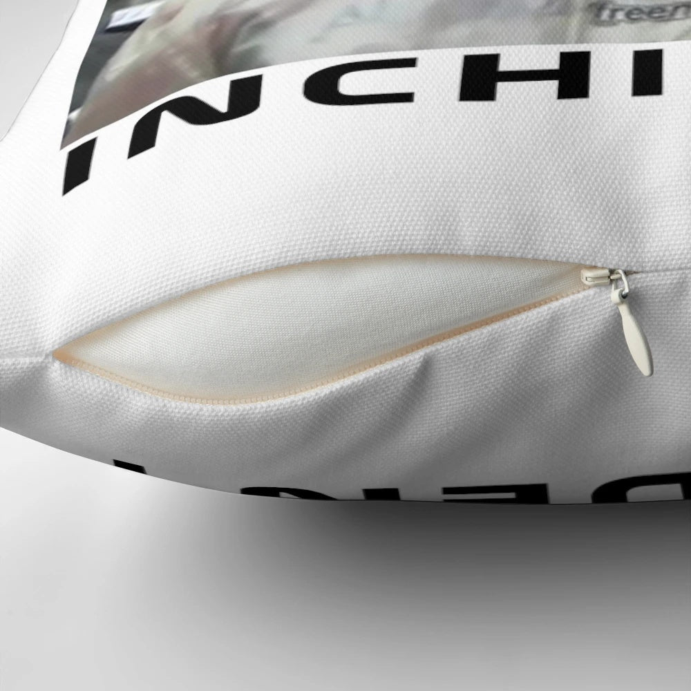 Stylized pillow design with Charles Leclerc's name and Formula 1 imagery