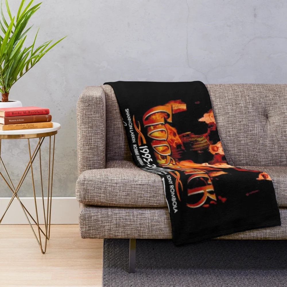 Godsmack band plush blanket with concert signatures