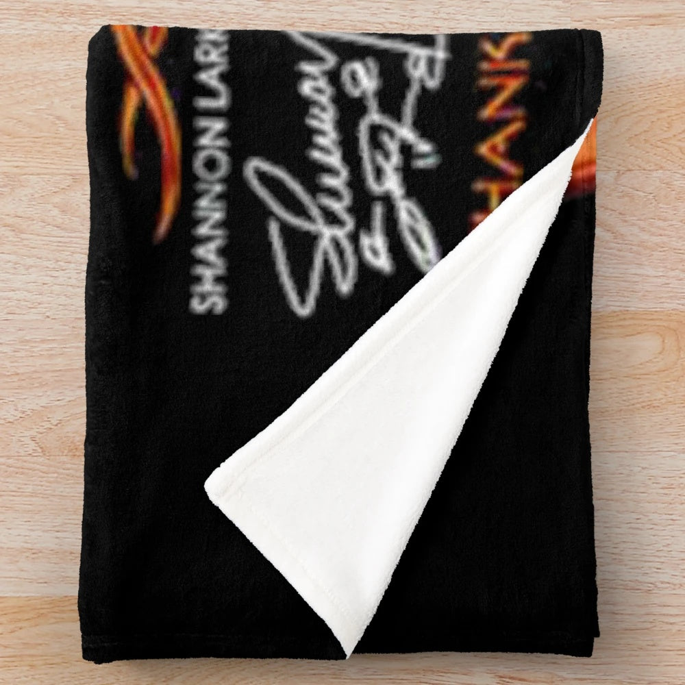 Godsmack band plush blanket with concert signatures