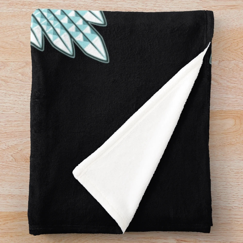 Irish Guards plush blanket featuring the iconic British Army emblem