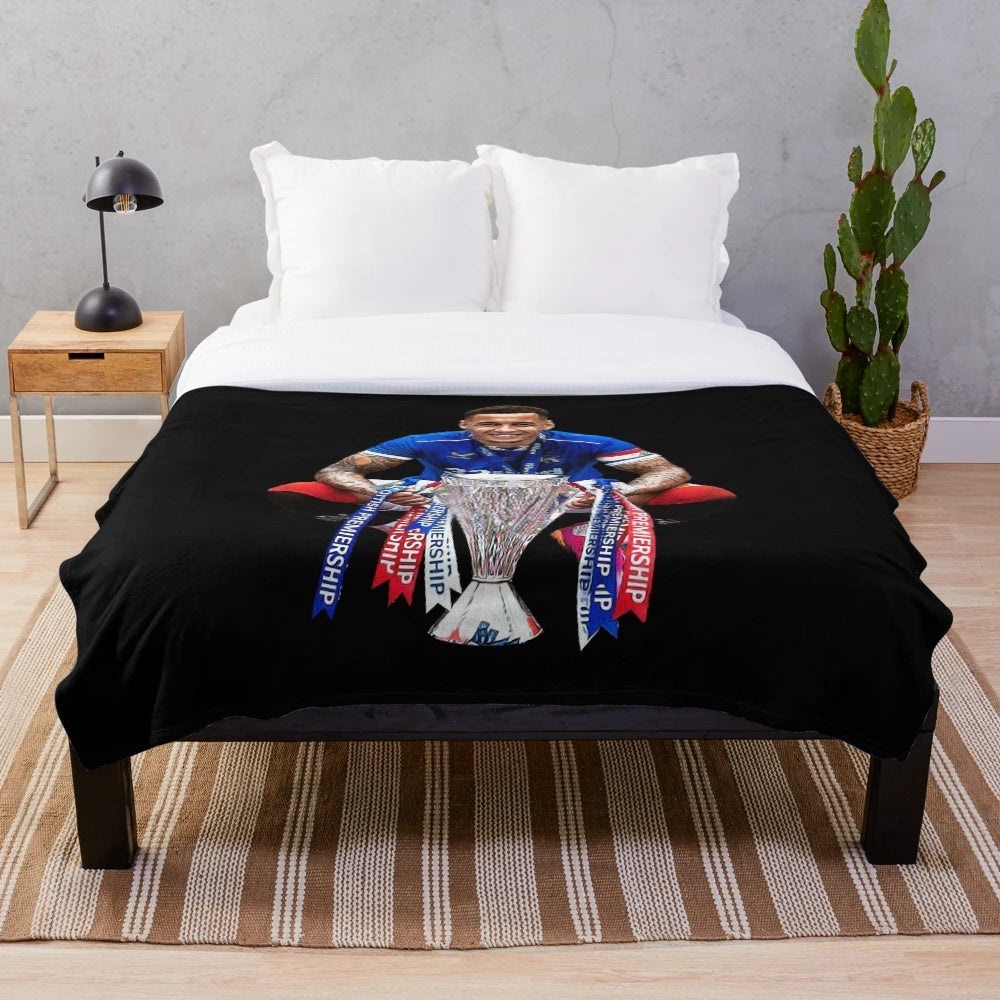 James Tavernier Plush Blanket with Trophy