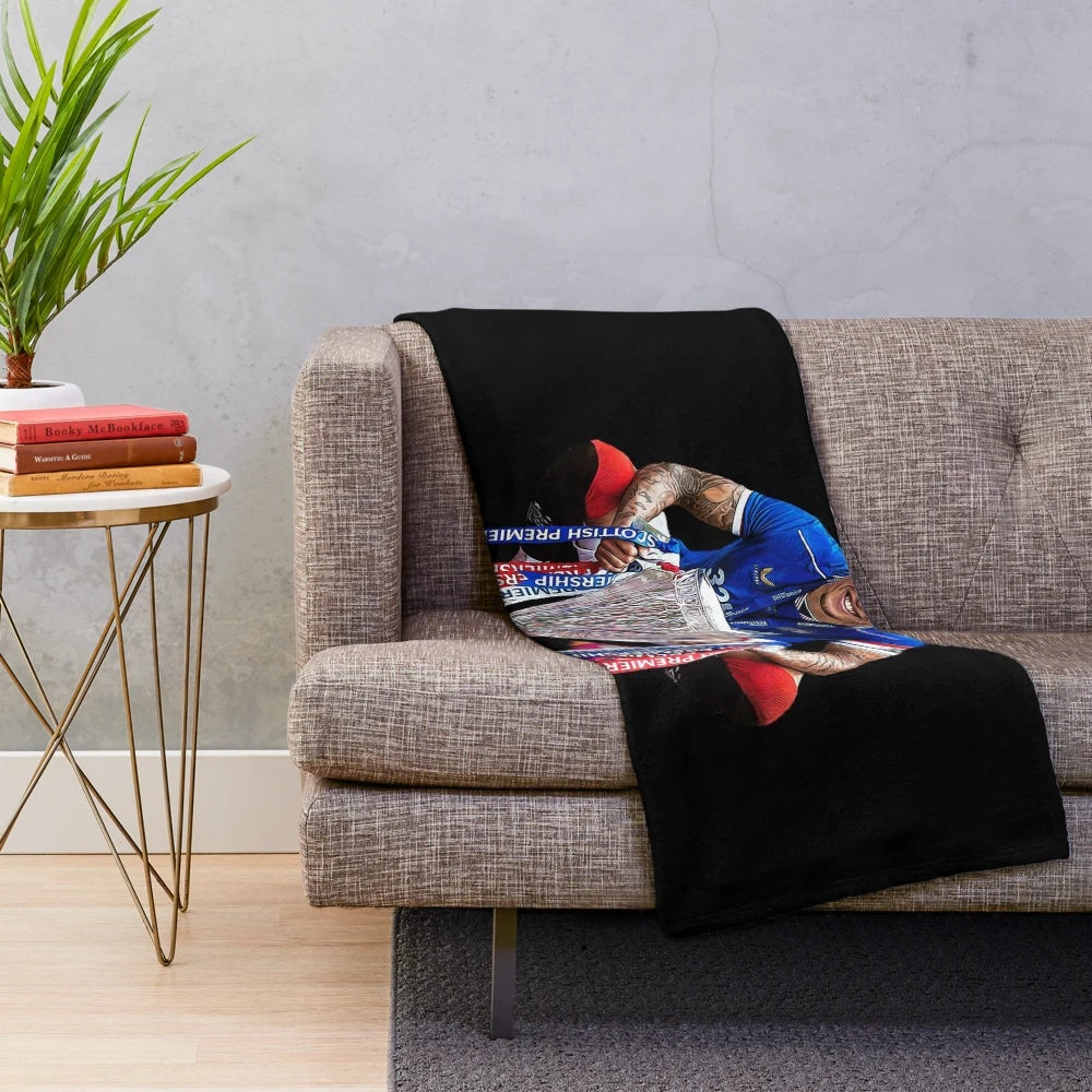 James Tavernier Plush Blanket with Trophy