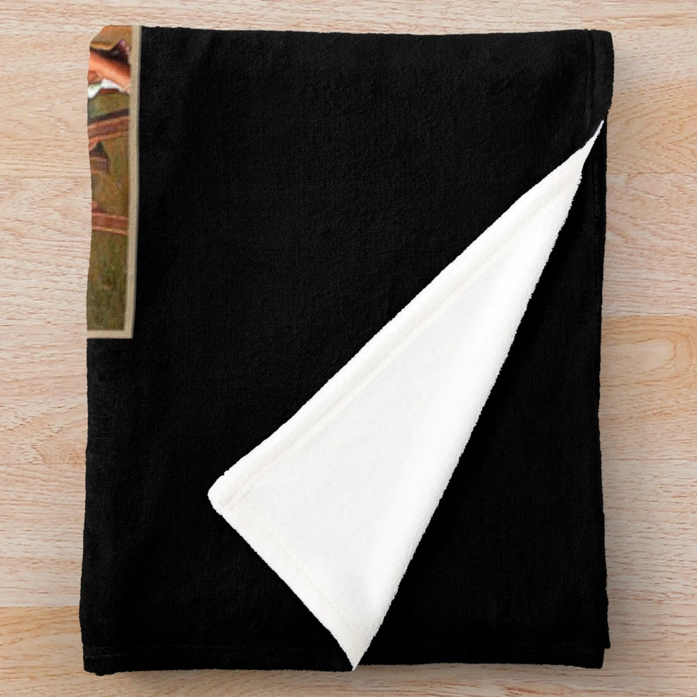 Jersey Shore themed plush blanket with last Sunday dinner design