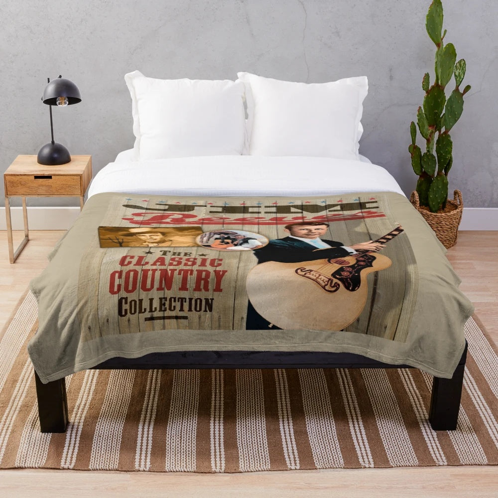 Jim Reeves Classic Country Plush Blanket