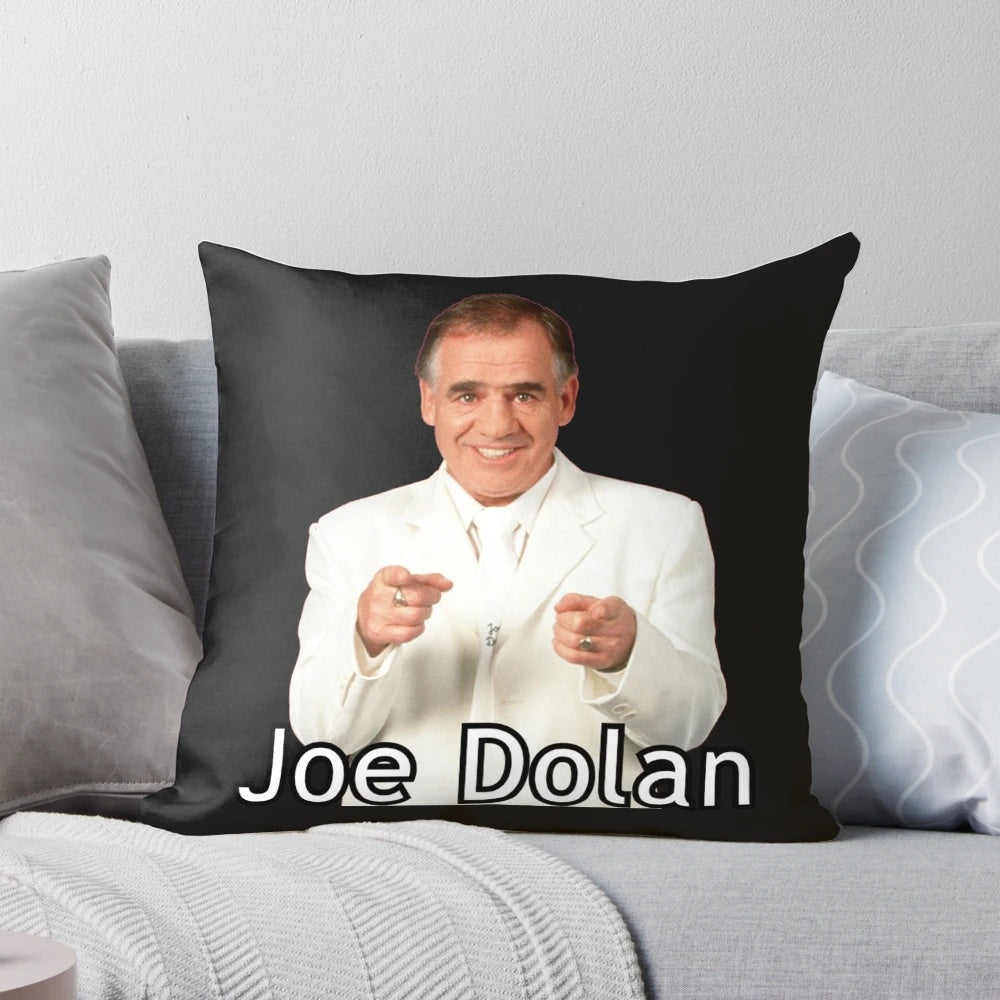 Soft, comfortable pillow featuring the iconic Irish musician Joe Dolan