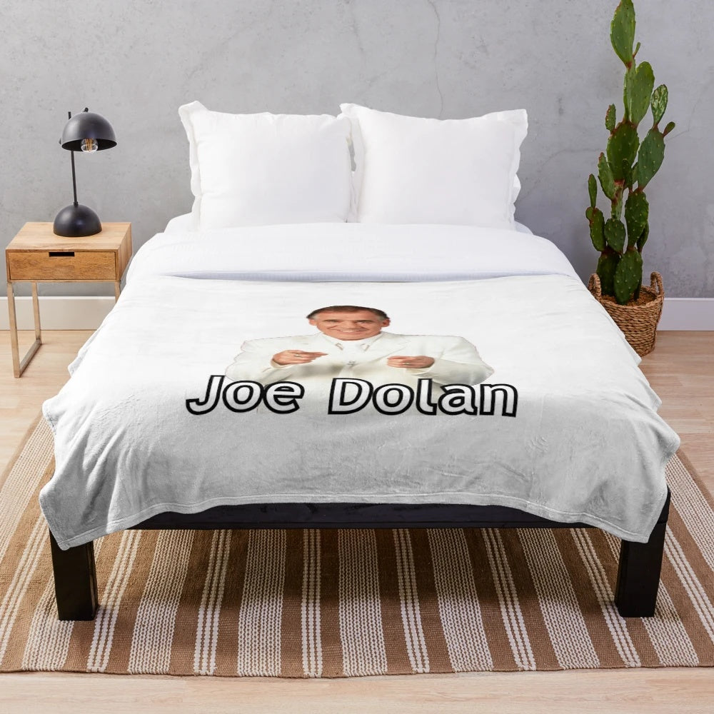 Cozy plush blanket featuring Joe Dolan, legendary Irish musician