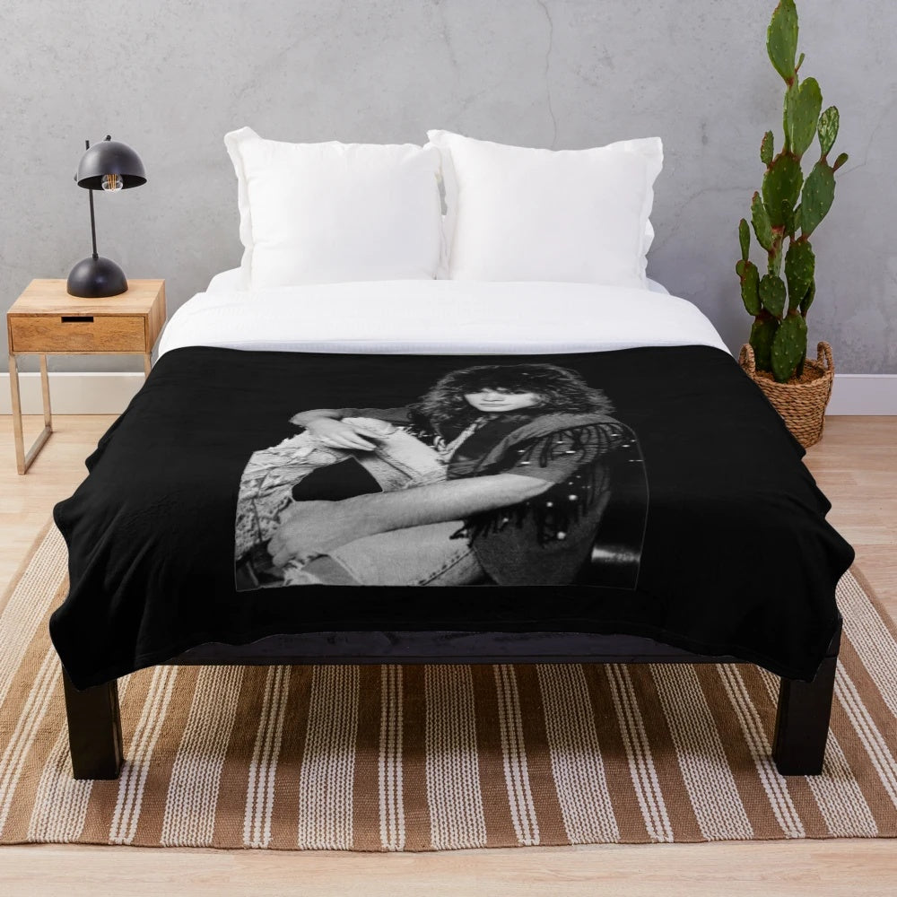 Jon Bonjovi Inspired Plush Blanket