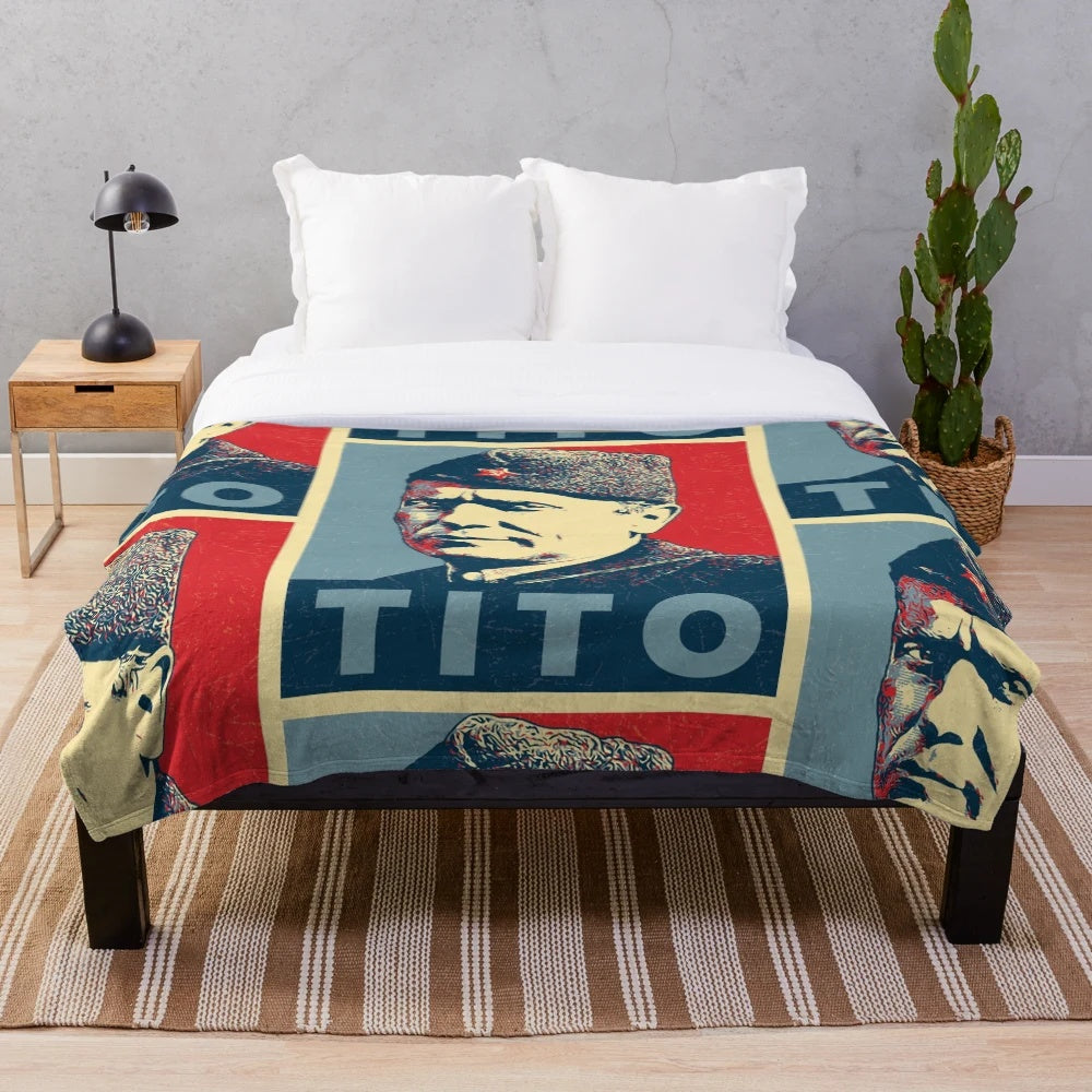 Josip Broz Tito Plush Blanket