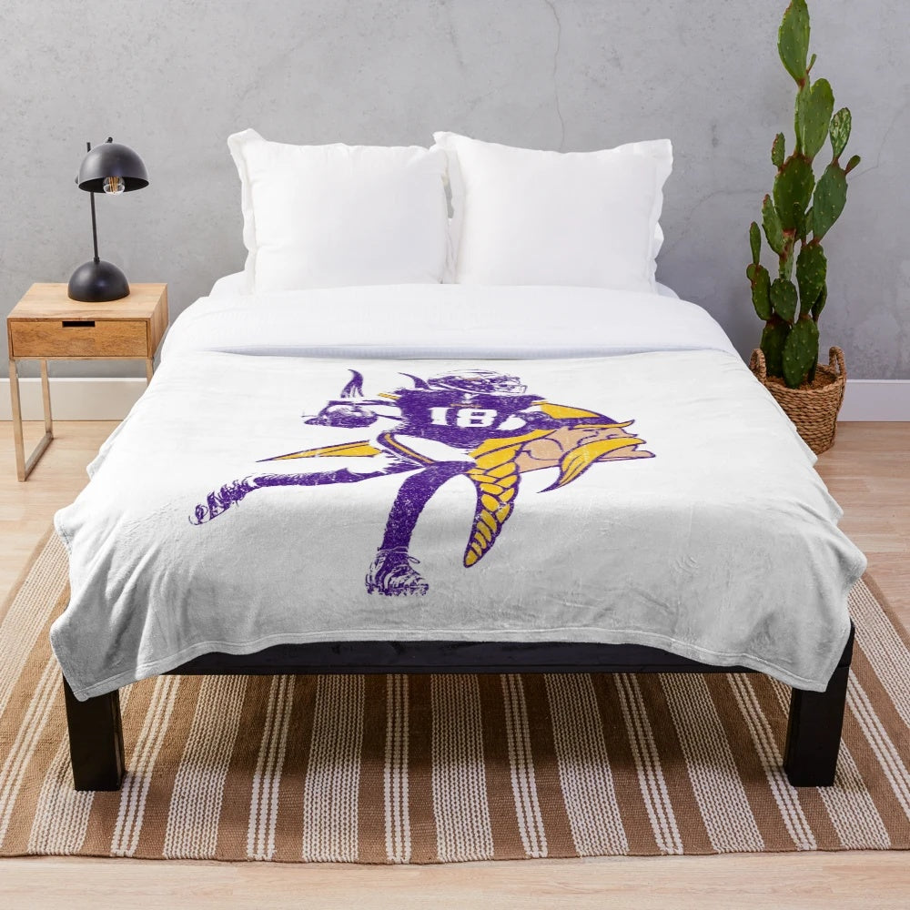 Justin Jefferson Inspired Plush Blanket