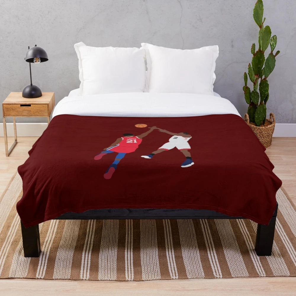Kawhi Leonard Toronto Raptors Buzzer Beater Plush Blanket