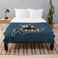 Kenny Rogers Plush Blanket featuring iconic country music singer and his Gambler silhouette