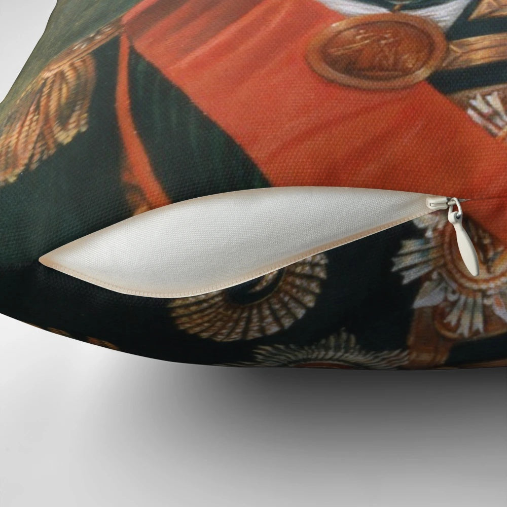 Lord Nelson Pillow, featuring a portrait of the famous British naval commander