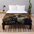 Lord Nelson Plush Blanket featuring the British flag