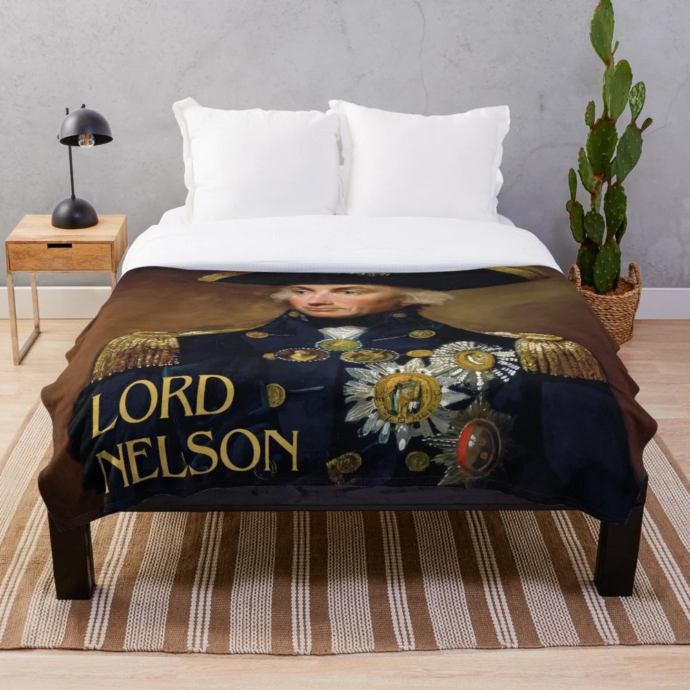 Lord Nelson Plush Blanket featuring the British flag