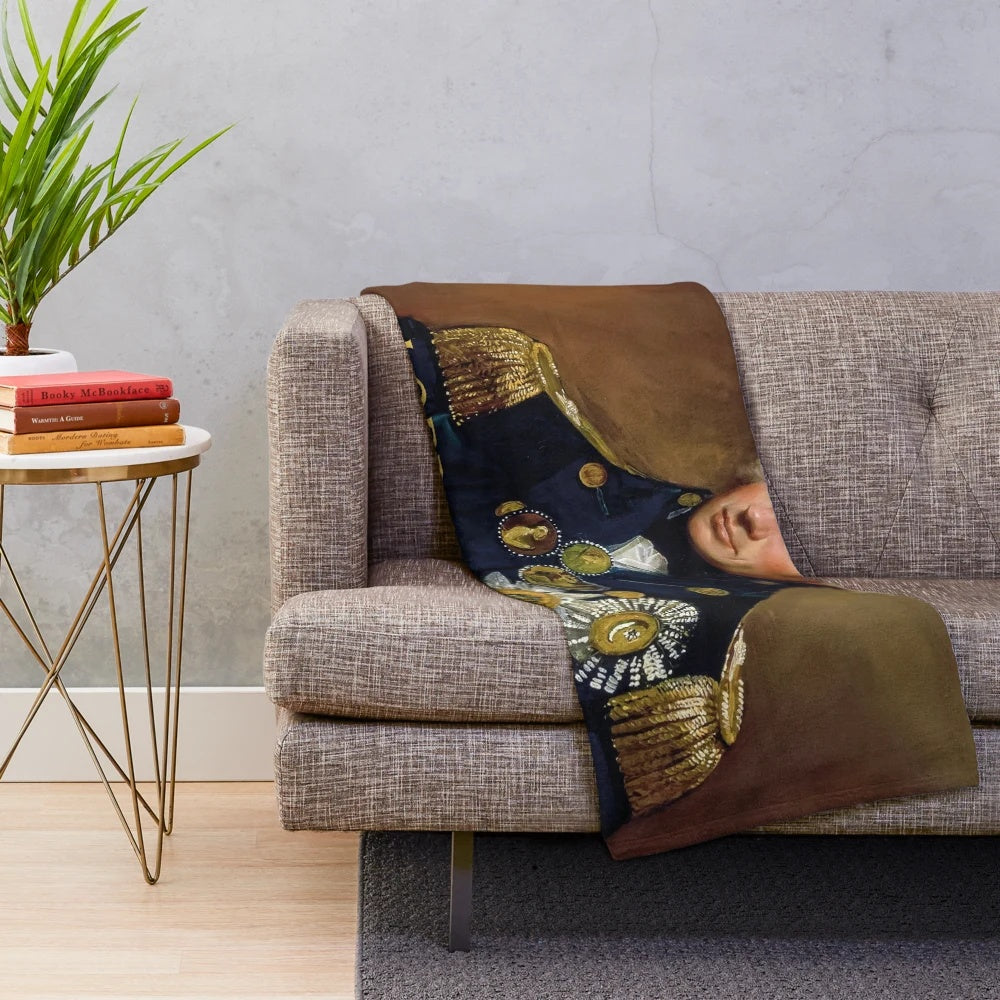 Lord Nelson Plush Blanket featuring the British flag