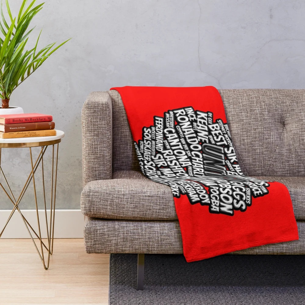 Manchester Football Legends Plush Blanket