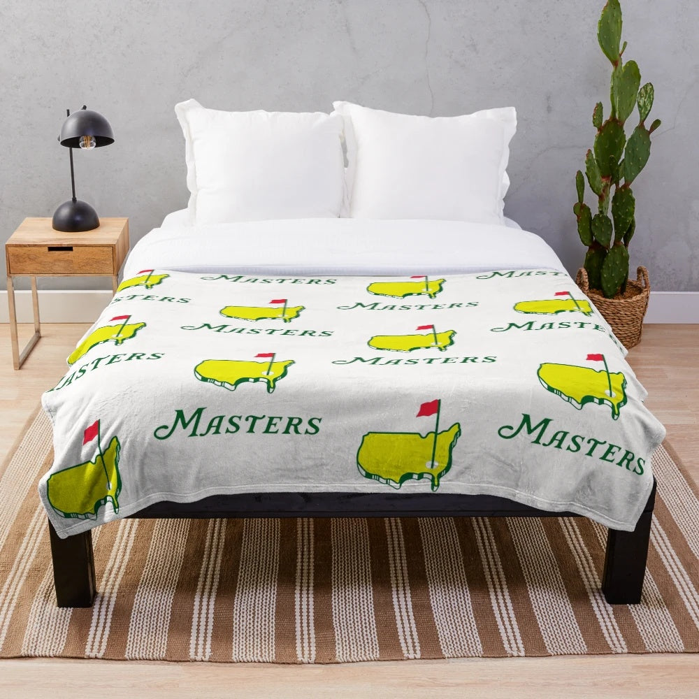 Masters Tournament Inspired Plush Blanket