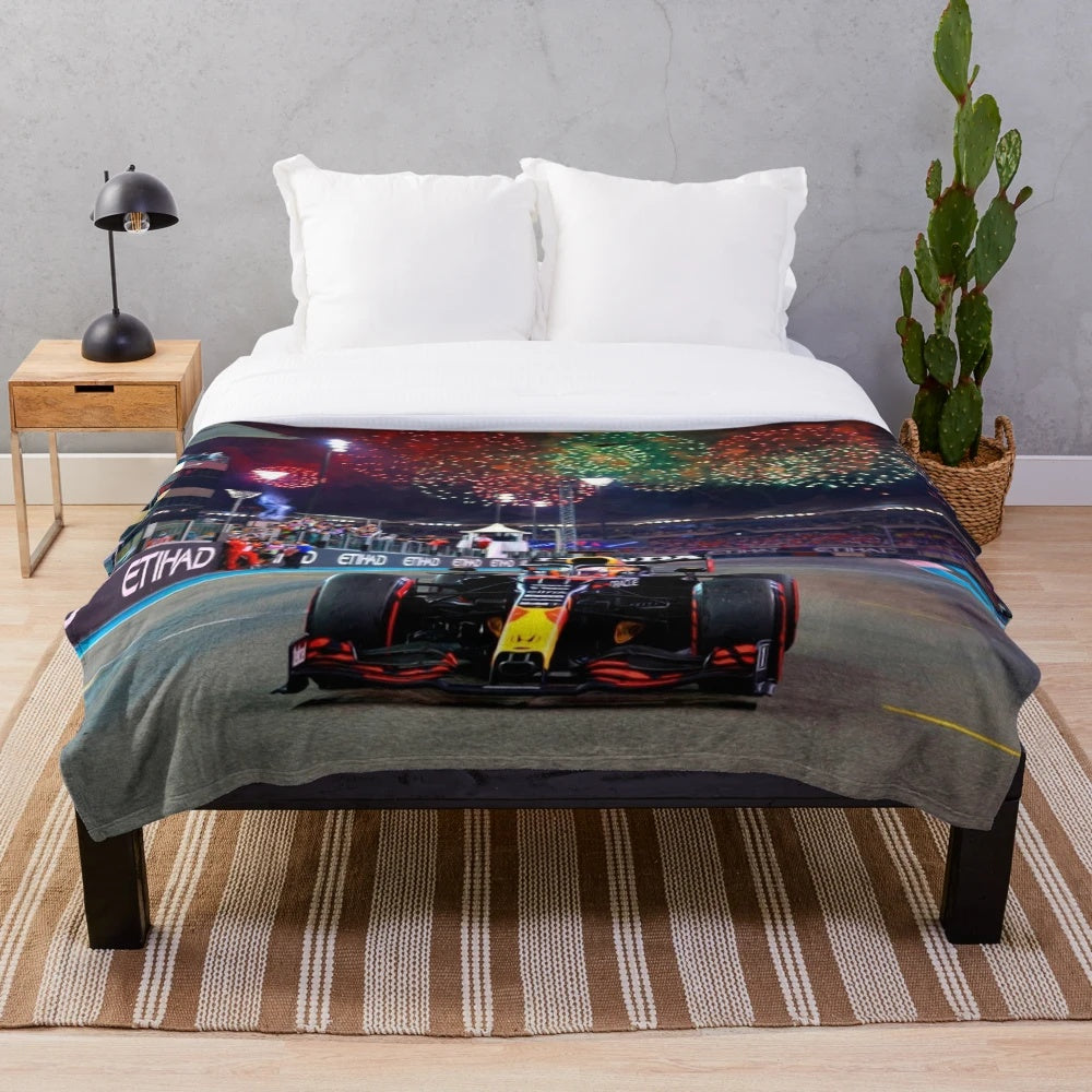 Max Verstappen Plush Blanket - 2021 Formula 1 World Champion