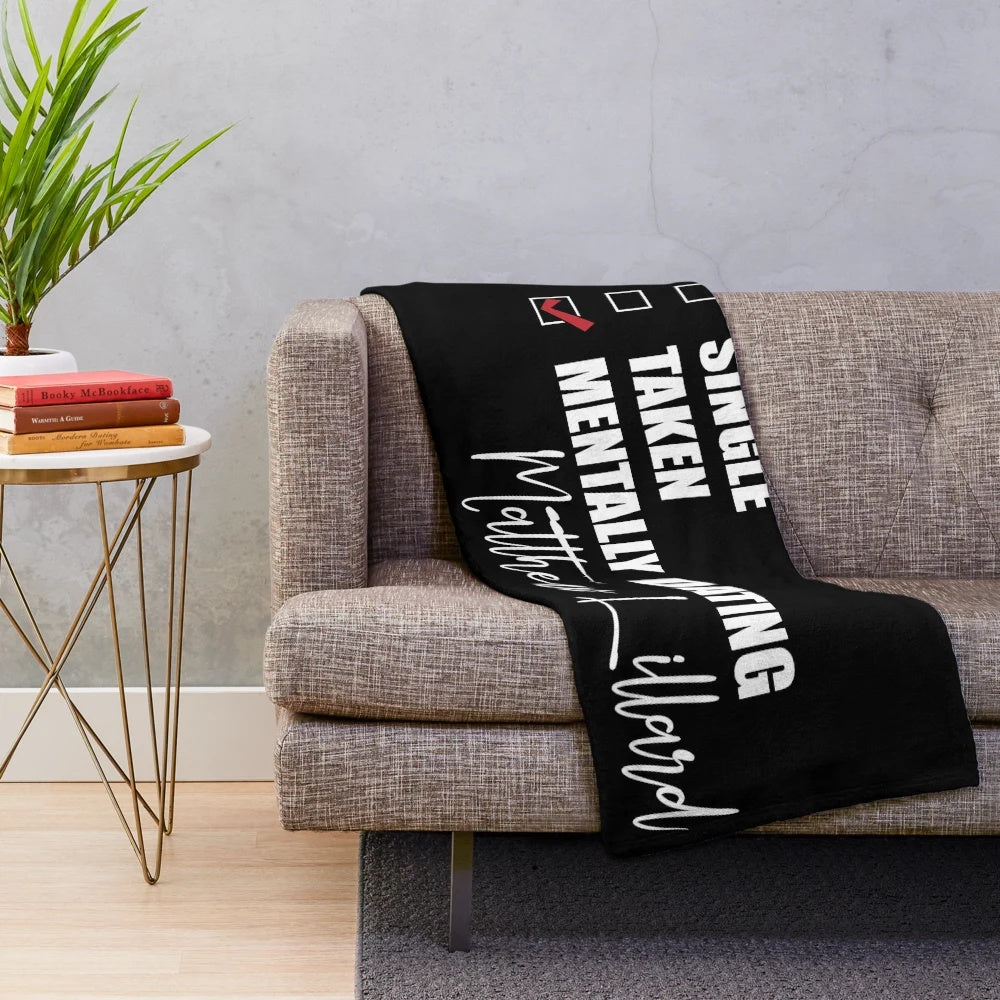Matthew Lillard themed plush blanket