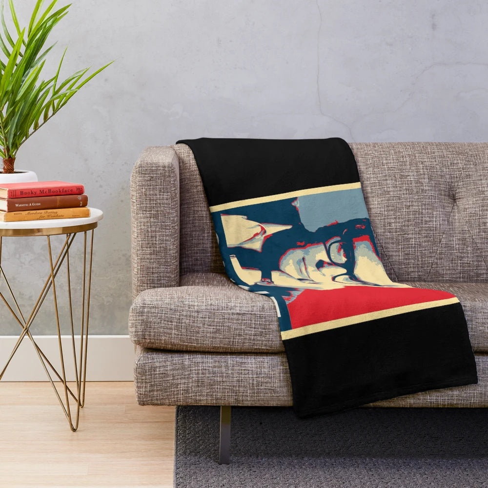 Michael Caine Plush Blanket - Celebrating the Legacy of an Acting Icon