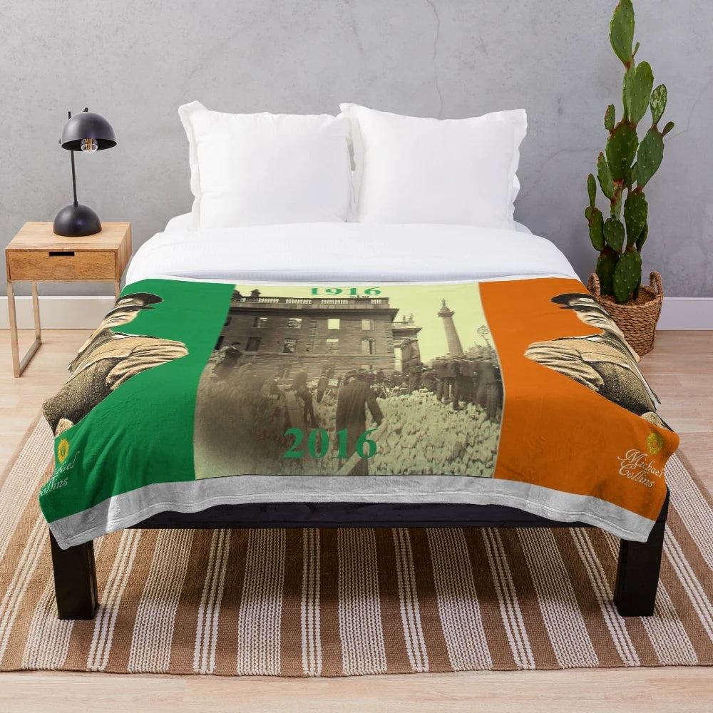 Michael Collins commemorative plush blanket