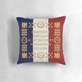 Detailed Napoleonic 45th Regiment French Flag Printed on a High-Quality Throw Pillow