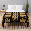 Cozy plush blanket featuring the Napoleonic French Imperial Eagle design