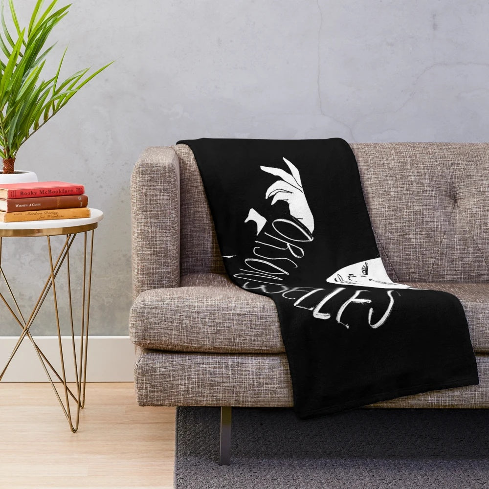 Orson Welles plush blanket featuring the acclaimed film director