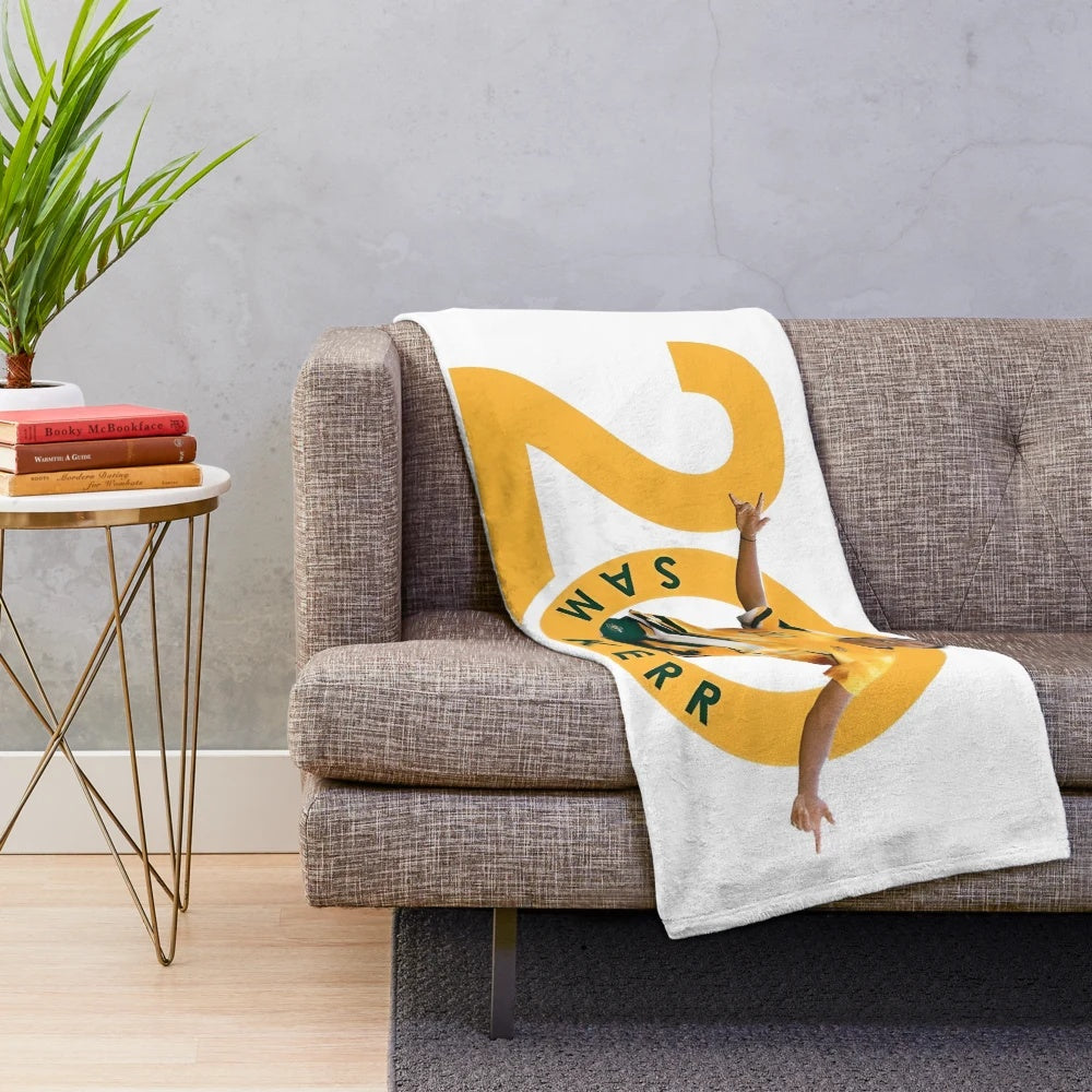 Soft, plush blanket featuring Australian soccer star Sam Kerr