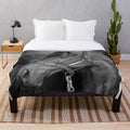Plush blanket featuring the champion racehorse Winx in a rearing pose