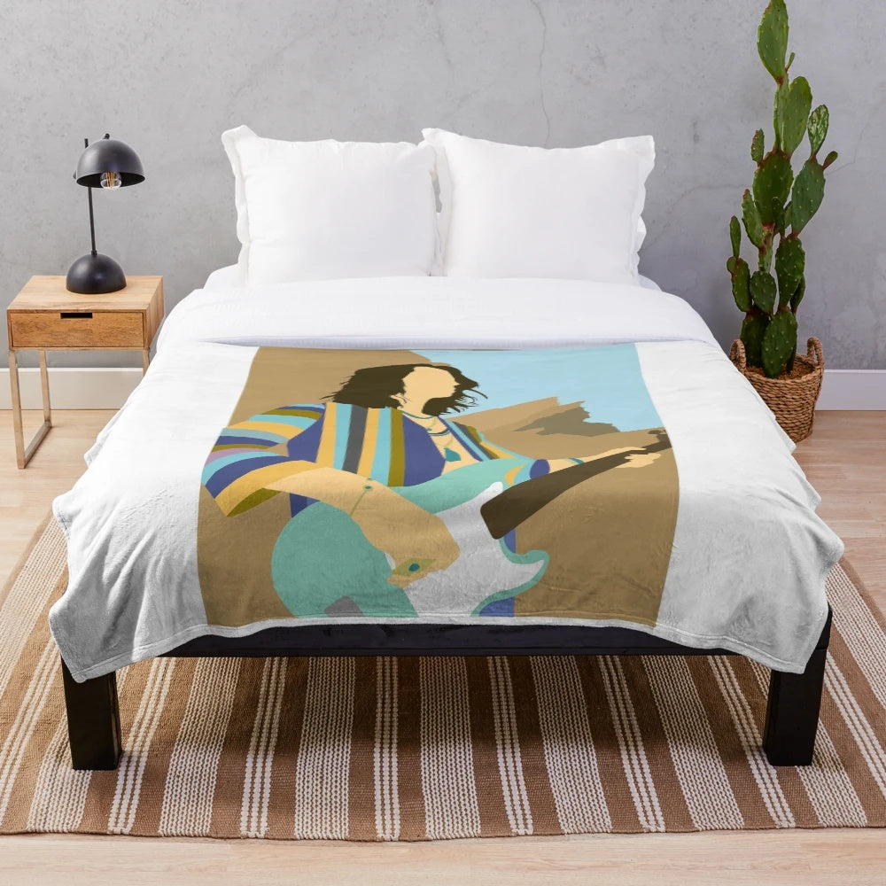 Sam Kiszka of Greta Van Fleet Plush Blanket