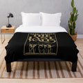 Plush blanket featuring imagery and references to the classic concert film "The Last Waltz