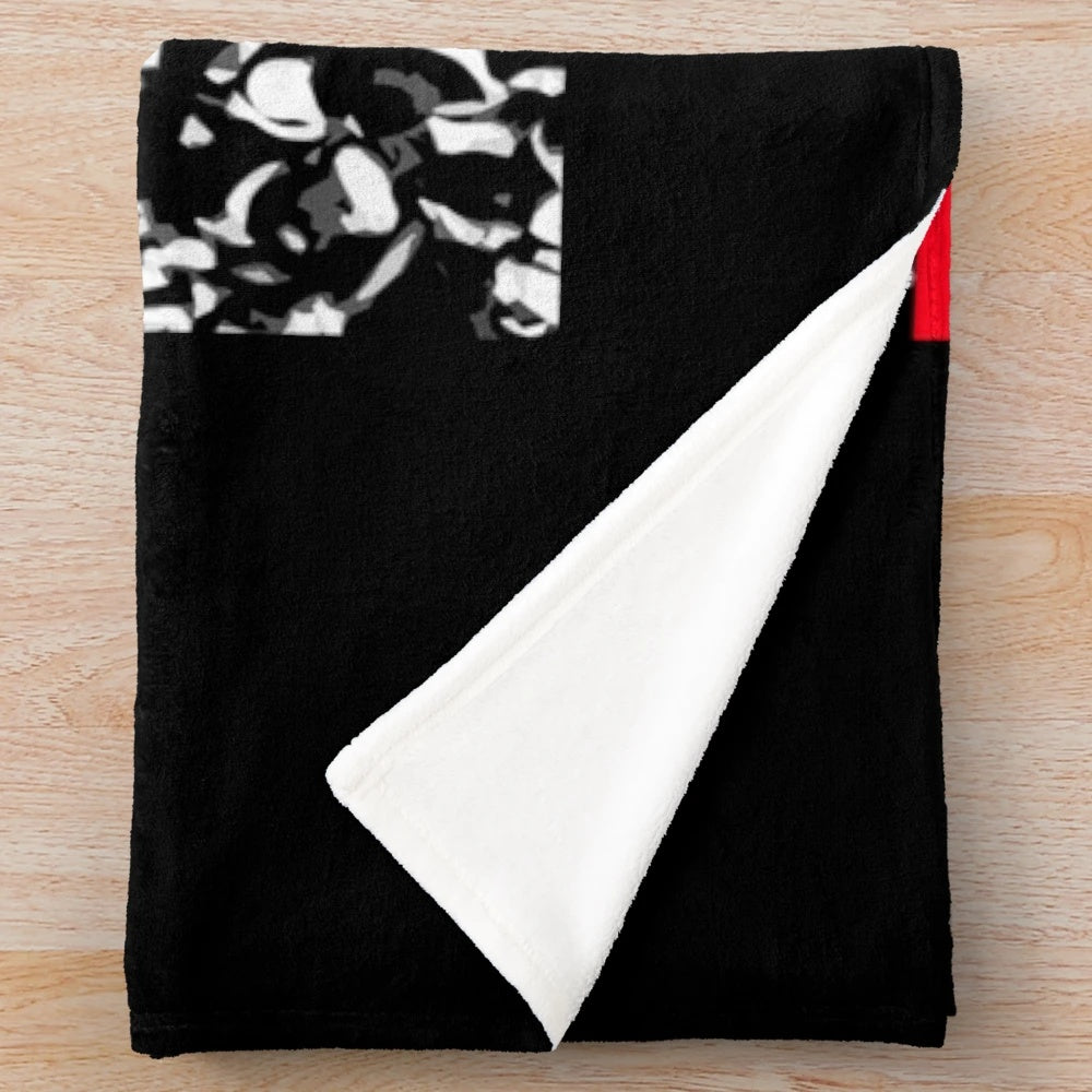 Queensryche band logo printed on a soft, cozy plush blanket