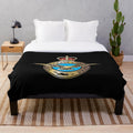 Royal Air Force (RAF) plush blanket with insignia and flag design